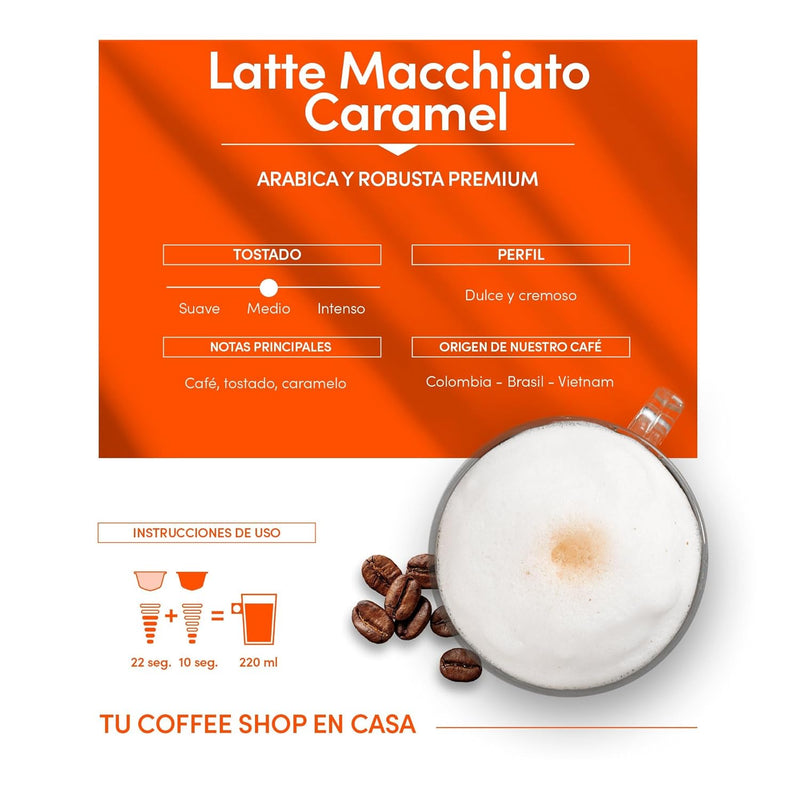 Load image into Gallery viewer, Caramel Latte Macchiato DOLCE GUSTO 16CAPS. Beautiful creamso
