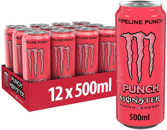 MONSTER ENERGY Drink Pipeline Punch 50 CL - 12 blikken 