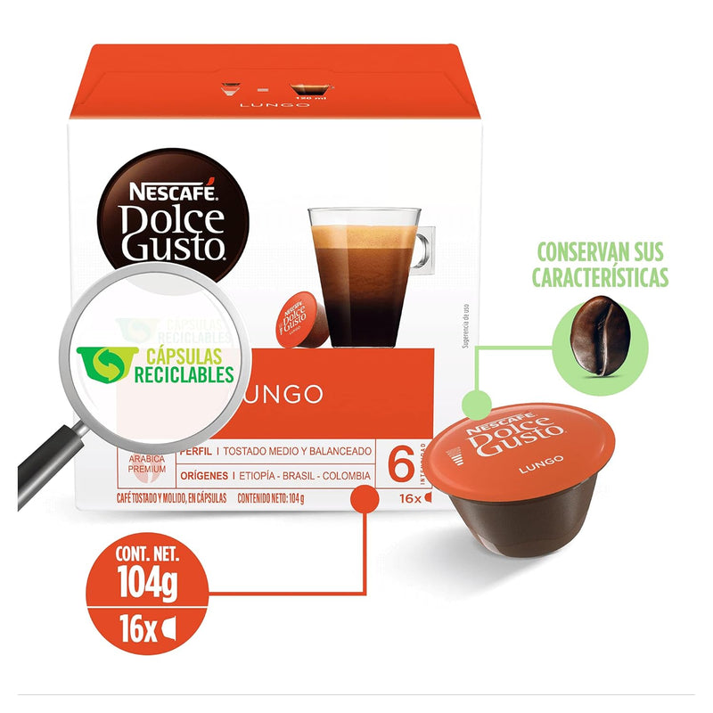 Load image into Gallery viewer, Lungo DOLCE GUSTO BUNDLE - 48CAPS. Balanced and roasty
