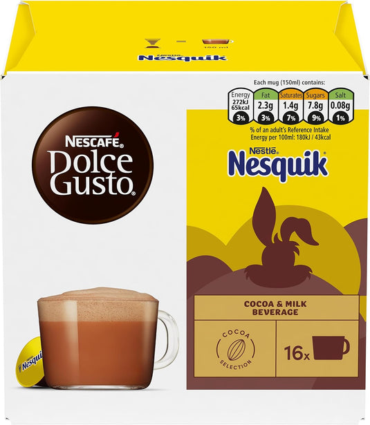 Nesquik® Hot Chocolate DOLCE GUSTO BUNDLE - 48CAPS. Unique Nesquik® flavour