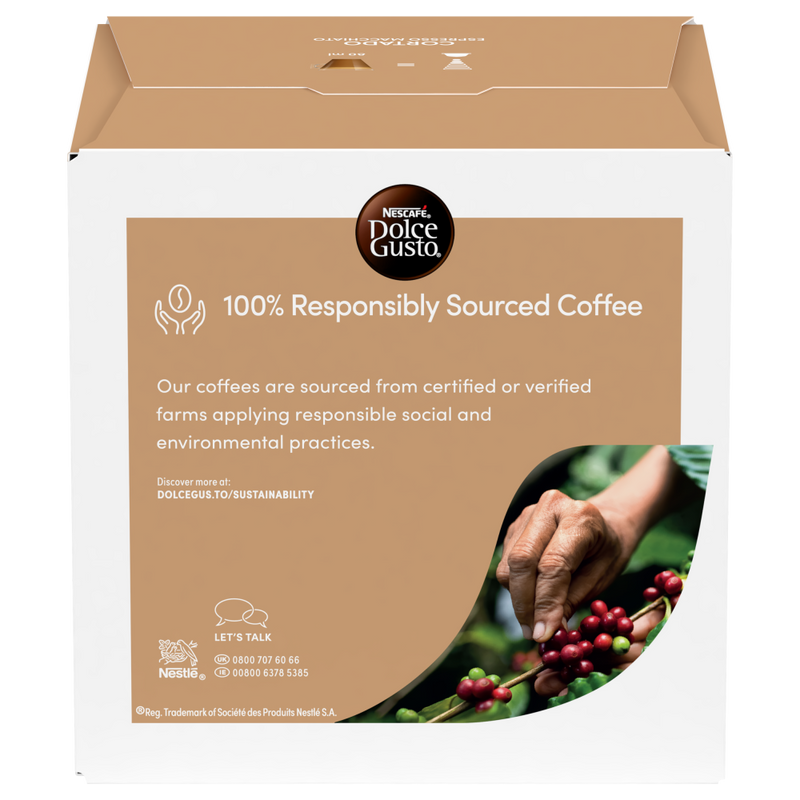 Load image into Gallery viewer, Cortado Espresso Macchiato DOLCE GUSTO 30CAPS. Powerful and roasty
