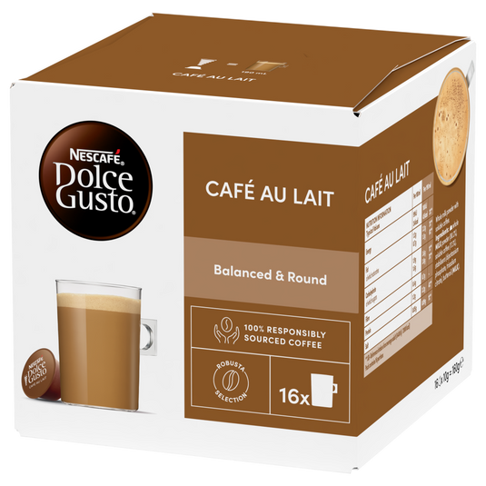 Café au Lait DOLCE GUSTO BUNDLE - 48CAPS. Balanced and round