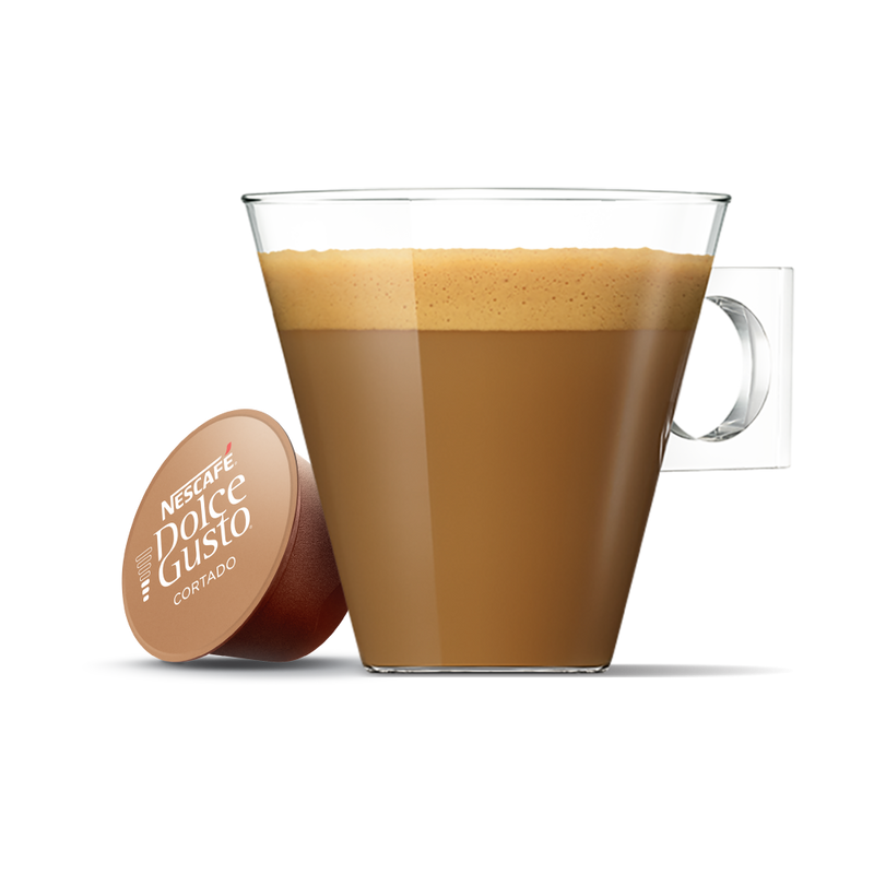 Load image into Gallery viewer, Cortado Espresso Macchiato DOLCE GUSTO 30CAPS. Powerful and roasty
