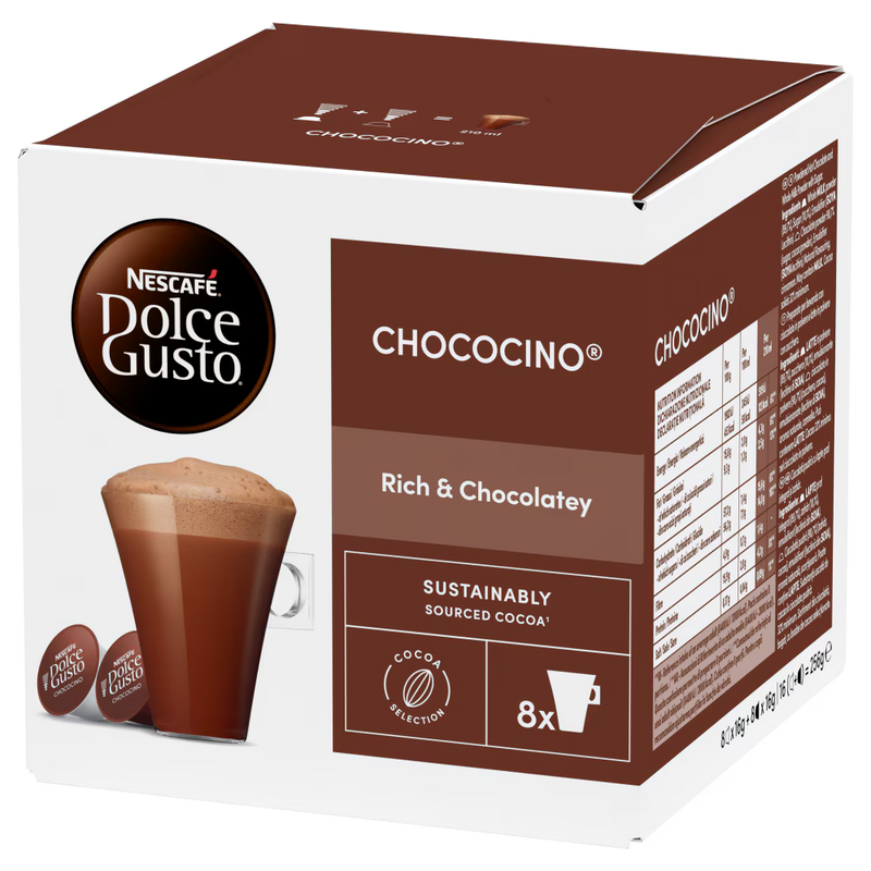 Load image into Gallery viewer, Chococino®  DOLCE GUSTO 16CAPS. Rich and chocolately
