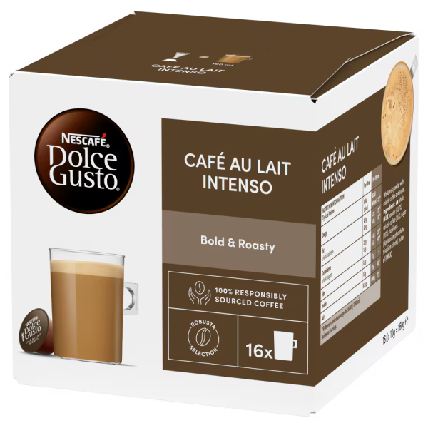 Load image into Gallery viewer, Café au Lait Intenso DOLCE GUSTO CAFE BUNDLE - 48CAPS.  Bold and nuanced
