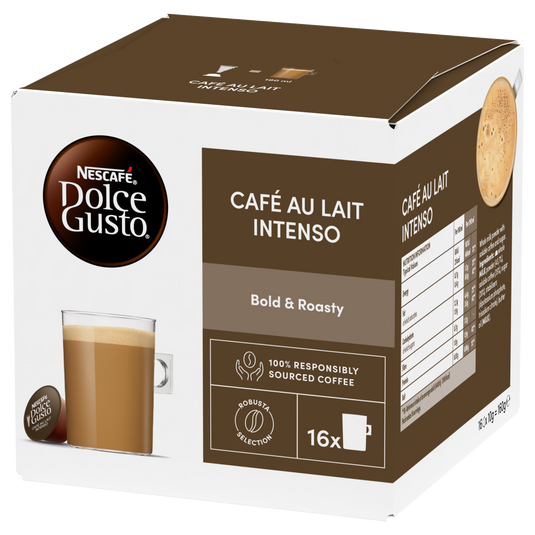 Café au Lait Intenso DOLCE GUSTO CAFE BUNDLE - 48CAPS.  Bold and nuanced