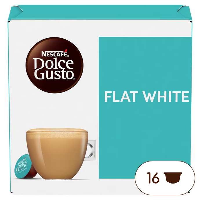 Flat White DOLCE GUSTO 16CAPS. Velvety and smooth