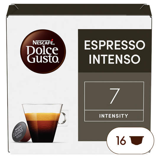 Espresso Intenso DOLCE GUSTO 16CAPS. Full-bodied and spicy