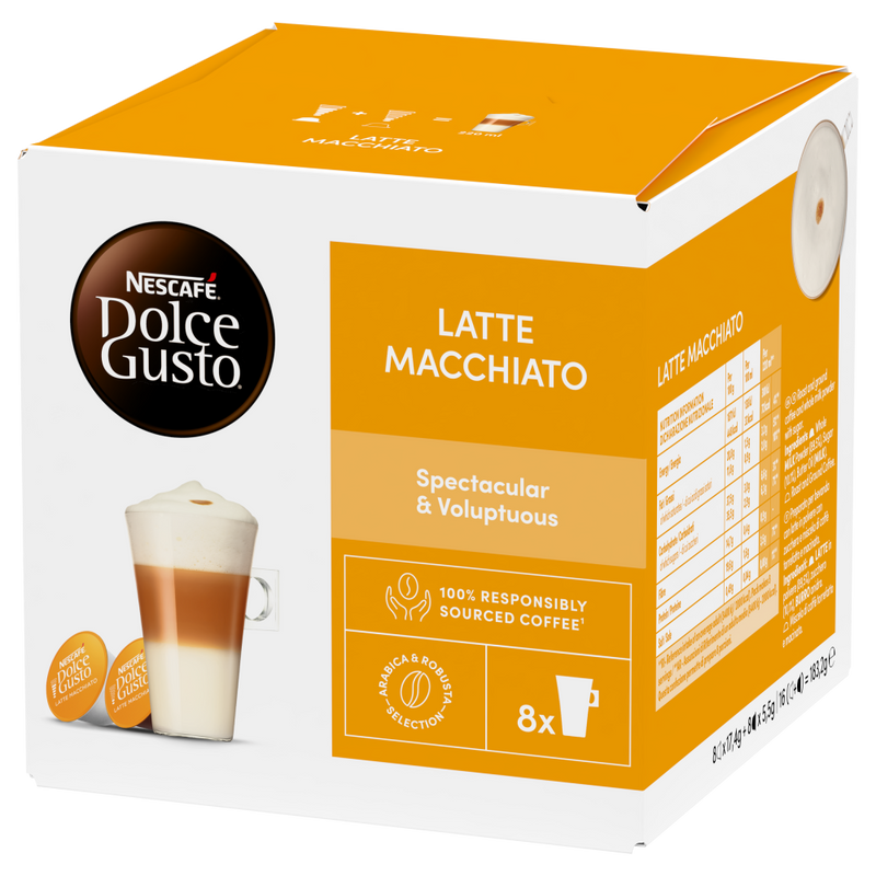 Load image into Gallery viewer, Latte Macchiato DOLCE GUSTO 16CAPS. Spectacular and voluptuous
