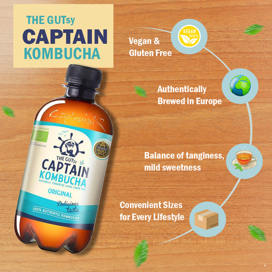 勇敢船长康普茶原味装 12 x 400 毫升