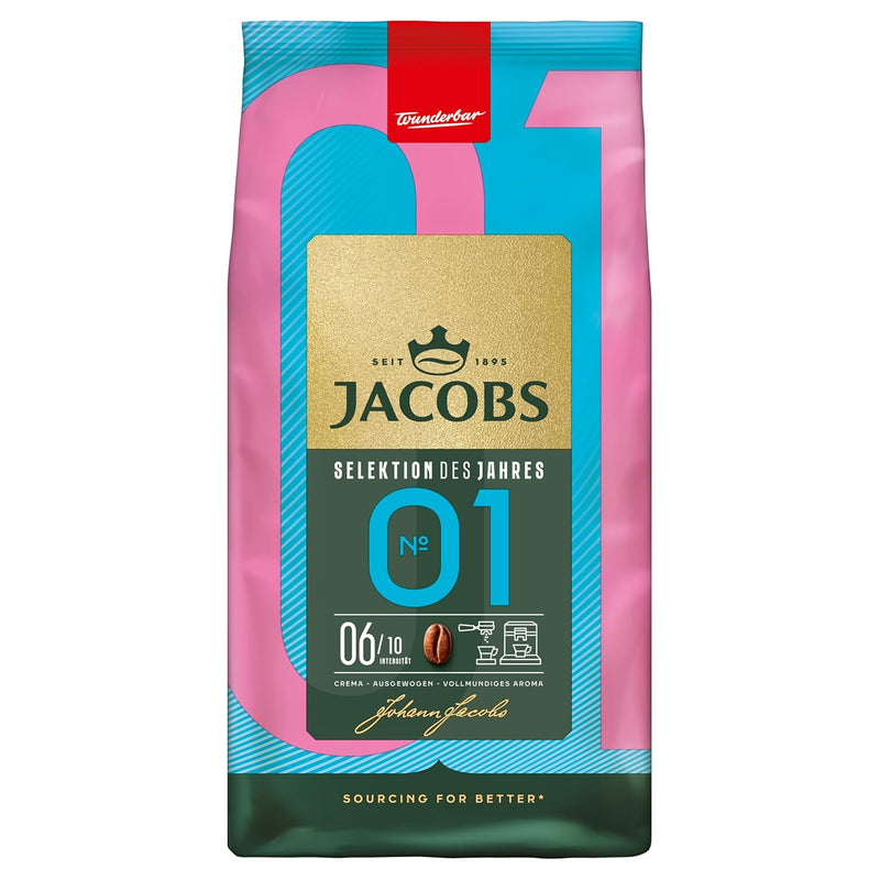 Load image into Gallery viewer, Jacobs Selektion des Jahres No. 1 – 1 kg Whole Bean Coffee – Balanced Medium Roast with Fruity &amp; Citrus Notes
