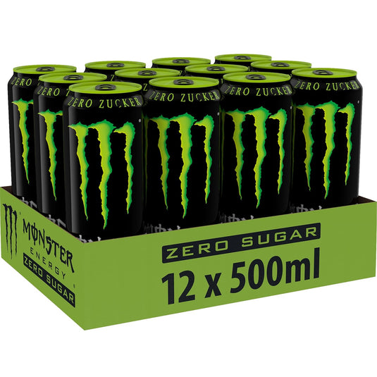 Monster Energy Green Zero Sugar Energy Drink  12 × 500 ml