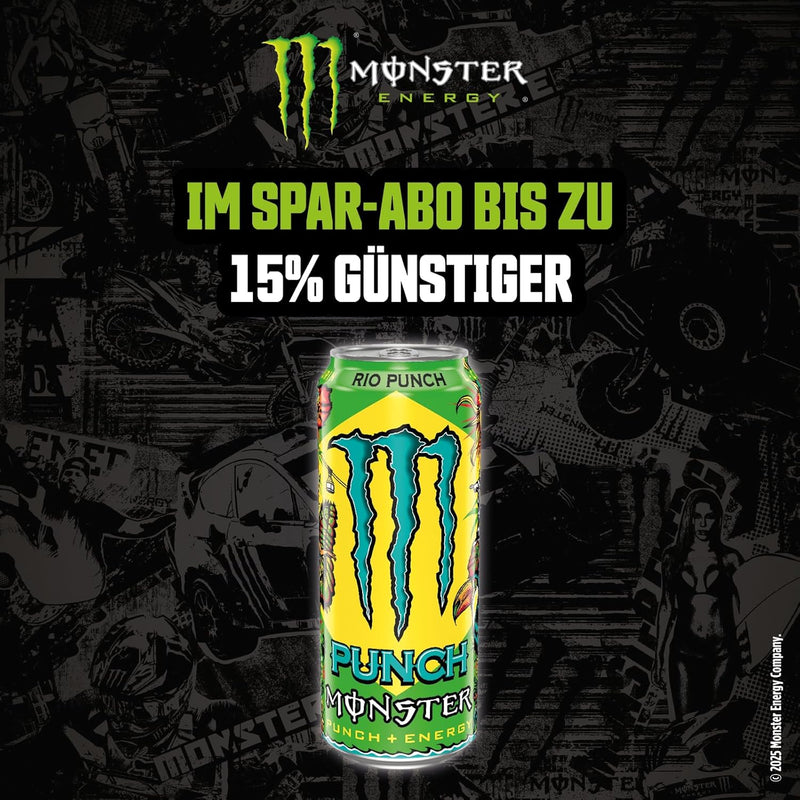 Load image into Gallery viewer, Monster Rio Punch Tropical Fruit Energy Drink 12 × 500 ml
