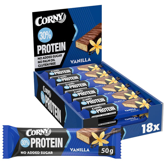 CORNY High Protein Power Vanilla Collagen 50g  - (18 Pack)