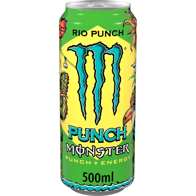 Load image into Gallery viewer, Monster Rio Punch Tropical Fruit Energy Drink 12 × 500 ml
