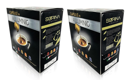 SORINA Nespresso Aluminum Coffee Capsules. (nicaragua, 100 Capsules)