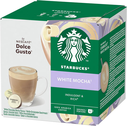 STARBUCKS® White Mocha DOLCE GUSTO BUNDLE - 36CAPS Indulgent and Rich