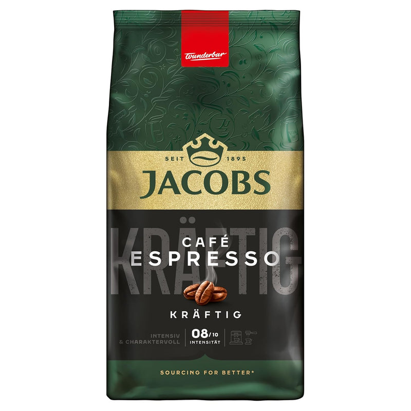 Load image into Gallery viewer, Jacobs Café Espresso Kräftig Coffee Beans 1 kg – Dark Roast Whole Bean Espresso Blend, Intense &amp; Full‑Bodied
