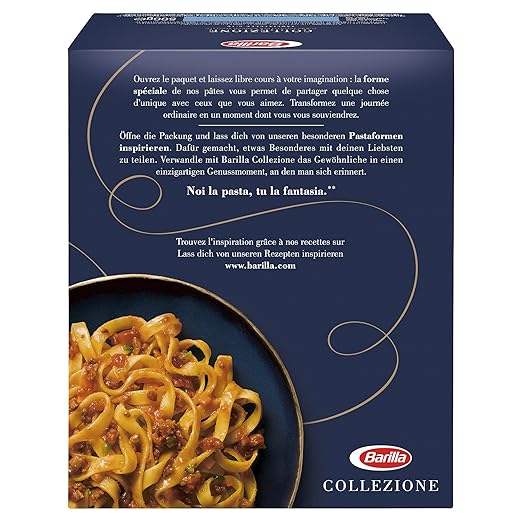 Barilla Durum Tarwe Pasta Tagliatelle Collectie - Verpakking van 4 (4 x 500 g) 