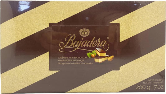 Premium Bajadera Diamond Chocolates with Finest Nut & Almond Viennese Nougat – Kosher, Halal, and Vegan Certified Bajadera Chocolates – Multipack Sizes (200 G, 6 PCS)