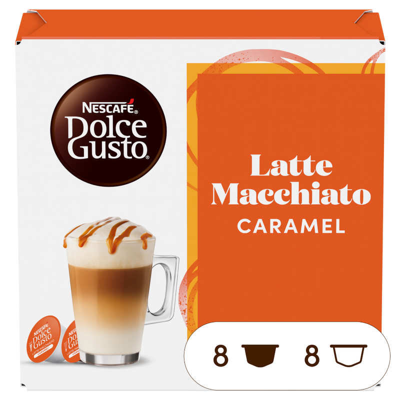 Load image into Gallery viewer, Caramel Latte Macchiato DOLCE GUSTO 16CAPS. Beautiful creamso
