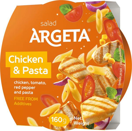 ARGETA Chicken & Pasta Salad 160 g – Ready-to-Eat Savory Meal – Balanced & Convenient