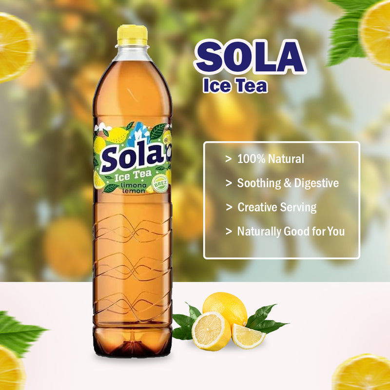 Load image into Gallery viewer, SOLA de echte smaak - Gemaakt met echte ingrediënten en met geperste smaak (citroen, 1,5 L) S 
