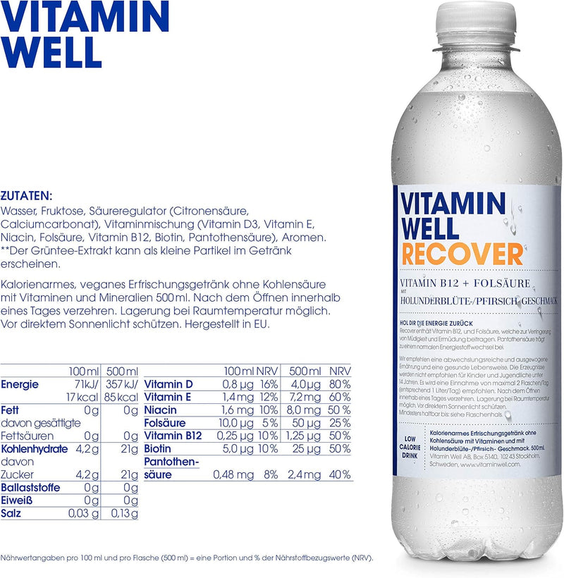 Load image into Gallery viewer, VITAMIN WELL RECOVER - 12 bottles by 500 ml
