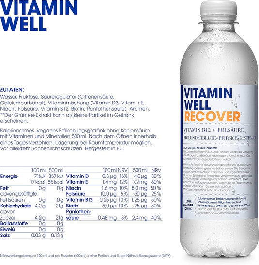 VITAMIN WELL RECOVER - 12 bottles by 500 ml