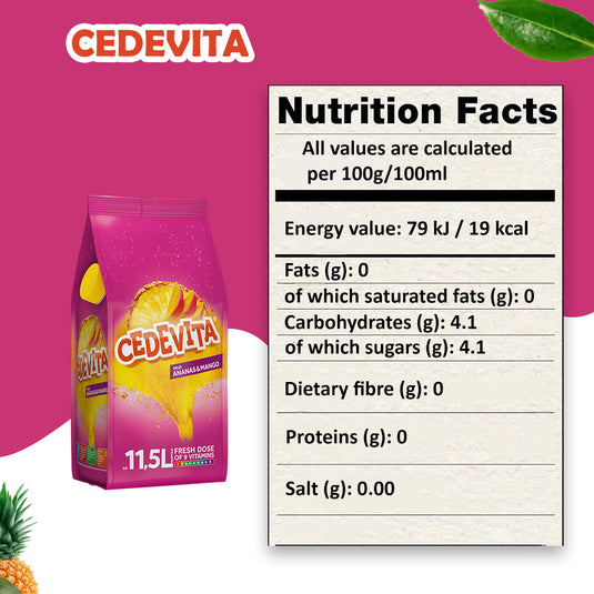 Cedevita Ananas & Mango 9 Vitamins Makes 11.5 L