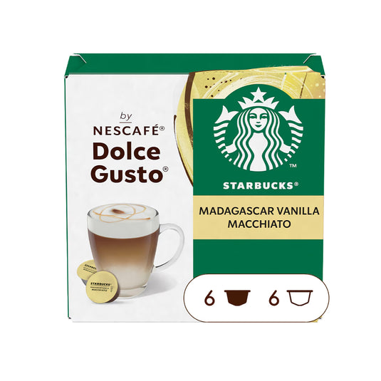 STARBUCKS® Madagascar Vanilla Macchiato DOLCE GUSTO 12CAPS Unique vanilla flavour