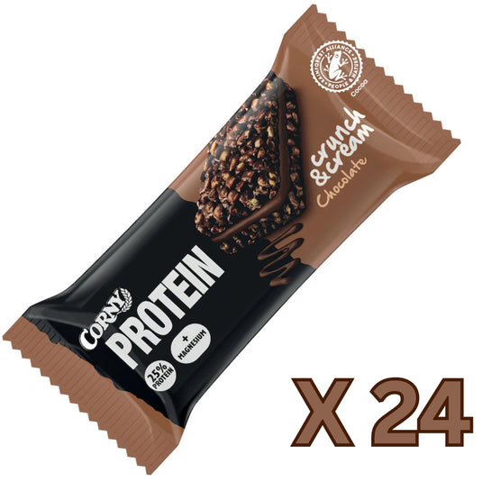 CORNY High Protein Crunch Chocolate Bars 35g  - 24 Pack