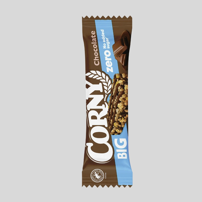 Load image into Gallery viewer, CORNY BIG Zero Chocolate 40 g - Zero Added Sugar Snack Bars (24 Pack)
