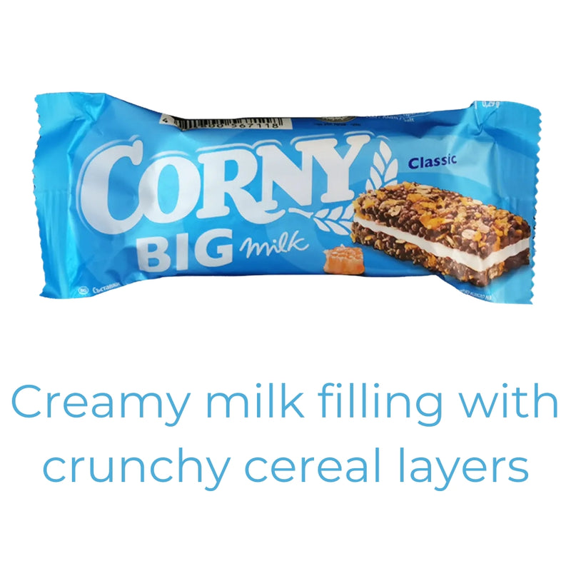 갤러리 뷰어에 이미지 로드, CORNY BIG Milk Classic 40 g Cereal Bars - 24 Pack
