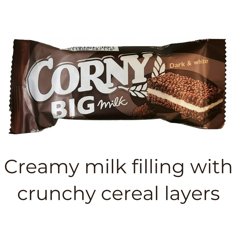 갤러리 뷰어에 이미지 로드, CORNY BIG Milk Dark &amp; White 40 g  -  24 Pack

