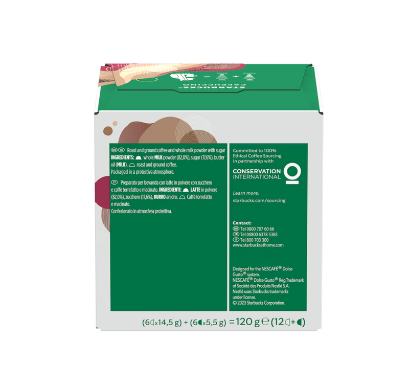 Load image into Gallery viewer, STARBUCKS® Cappuccino DOLCE GUSTO 12CAPS Indulgent and delicious
