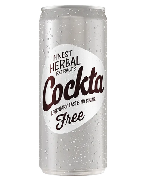 COCKTA FREE 0.33 L Can – Sugar-Free Herbal Soft Drink – Caffeine-Free & Refreshing ( FREE, 0.33 L)