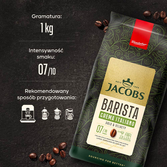 Checked - Jacobs Barista Crema Italiano 1kg beans