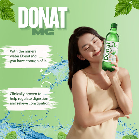 Natuurlijk Magnesiumwater - 500mg Magnesium in 500ml ''Donat Mg'' Bulkverpakking 12x0,5