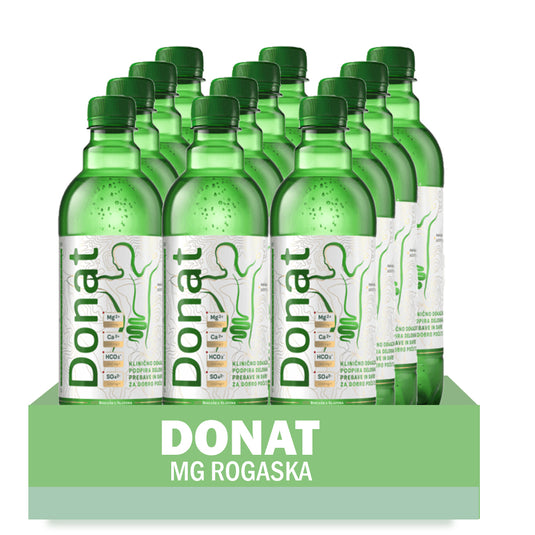 Donat Natural Magnesium Water - 500mg Magnesium in 500ml ''Donat Mg'' Bulk Pack 12x0,5