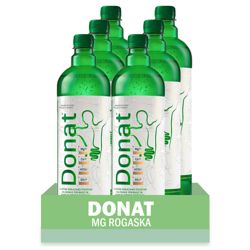 Load image into Gallery viewer, Natural Magnesium Water - 1000mg Magnesium in 1000ml &#39;&#39;Donat Mg&#39;&#39; Bulk Pack 6x1L
