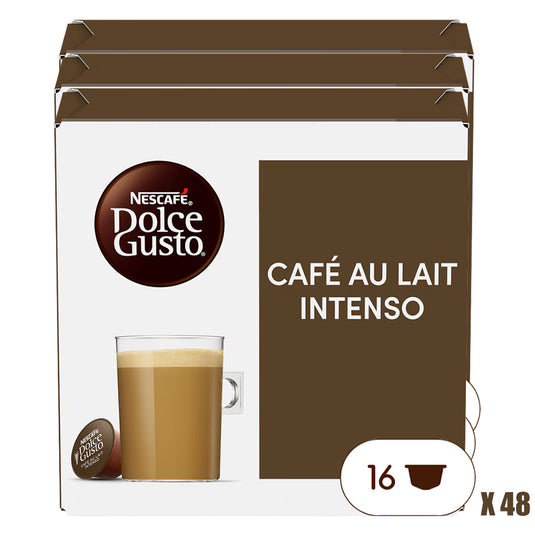 Café au Lait Intenso DOLCE GUSTO CAFE BUNDLE - 48CAPS.  Bold and nuanced