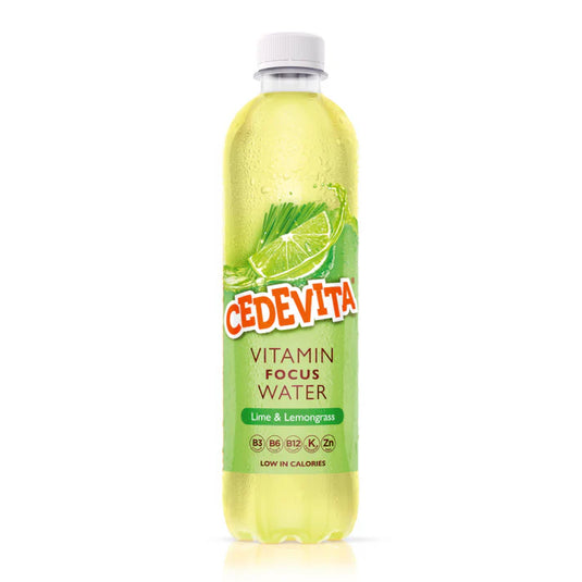Cedevita Limeta & Lemongrass Drink, Refreshing Vitamin Beverage, 0.5L Bottle – Lime & Lemongrass Flavor, Ready-to-Drink Multivitamin Hydration
