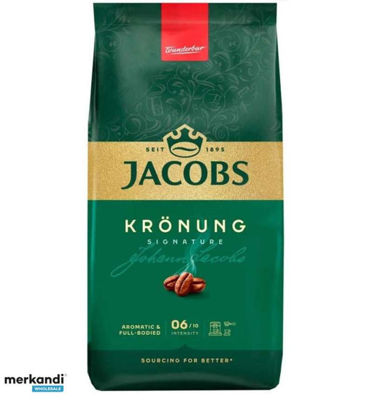 Checked - Jacobs Krönung Coffee Beans 1 kg | Premium German Coffee