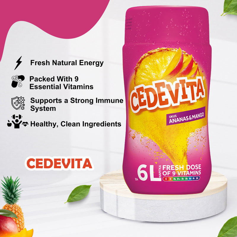 Load image into Gallery viewer, Cedevita Instant Drink Pineapple &amp; Mango  - Refreshing Vitamin Beverage

