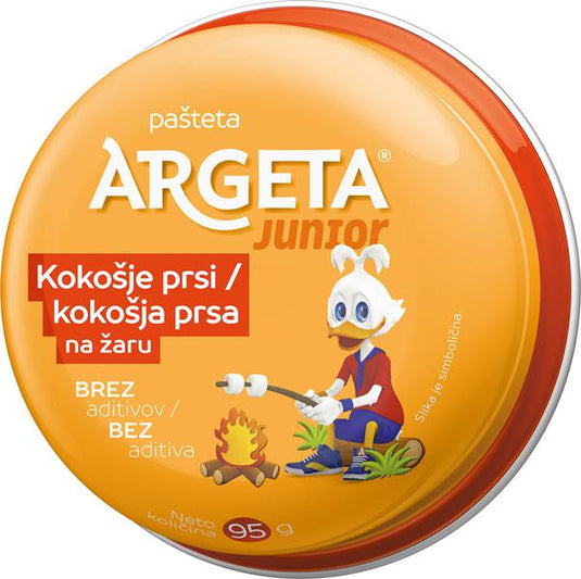 ARGETA Junior Grilled Chicken Breast Spread 95 g – Mild & Savory Chicken Spread for Kids – Ready to Eat – Premium Quality