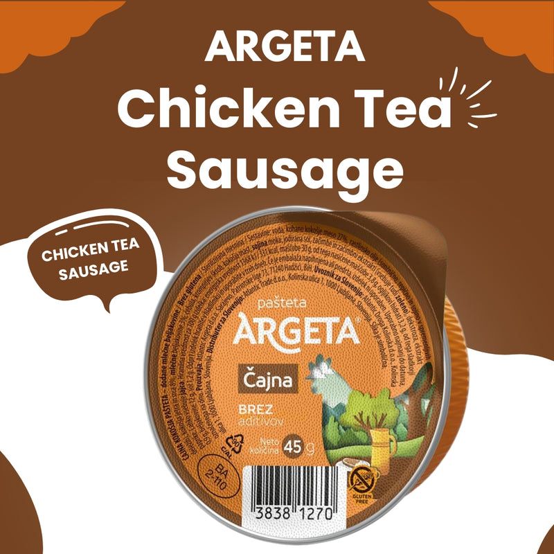 将图像加载到画廊查看器中，ARGETA 鸡肉茶香肠酱 45 克
