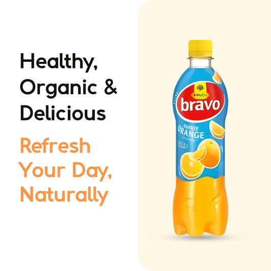 RAUCH Bravo Sunny Orange 0.5L PET - Orange Fruit Drink (12 Pack