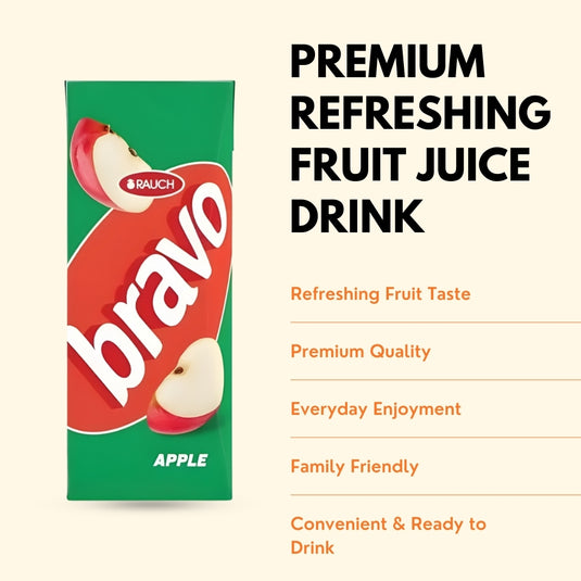 RAUCH Bravo Apple Fruit Drink 0.2L - Apple Juice Drink (27 Pack)