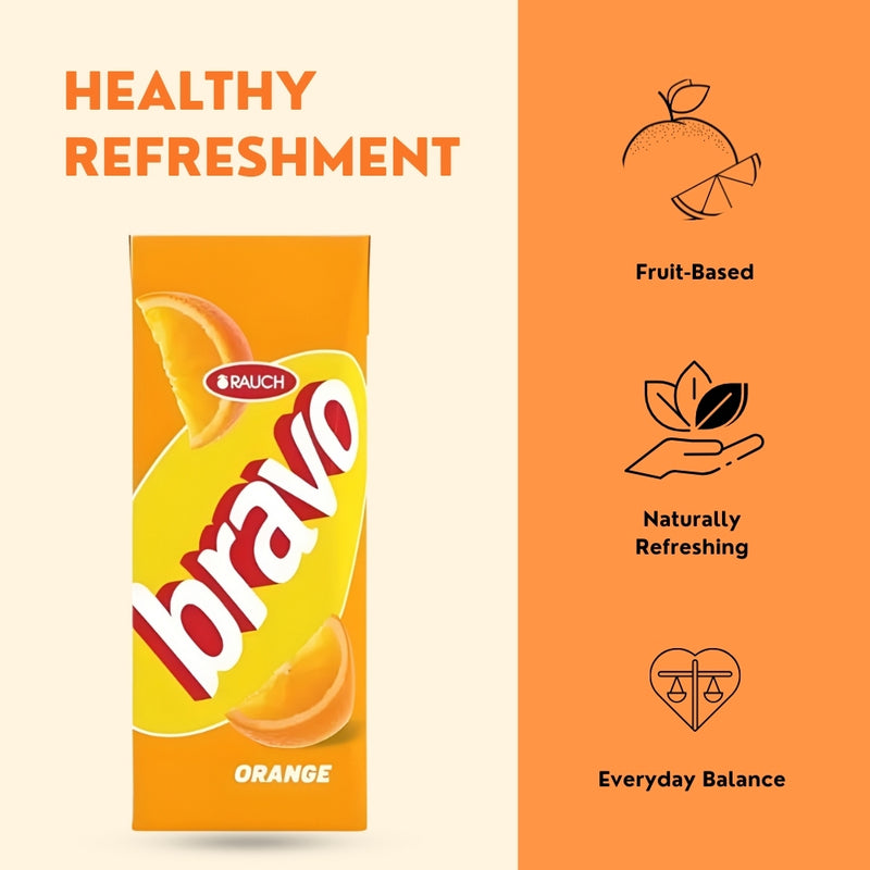 Load image into Gallery viewer, RAUCH Bravo Orange Fruit Drink 0.2L - Orange Juice (27 Pack)
